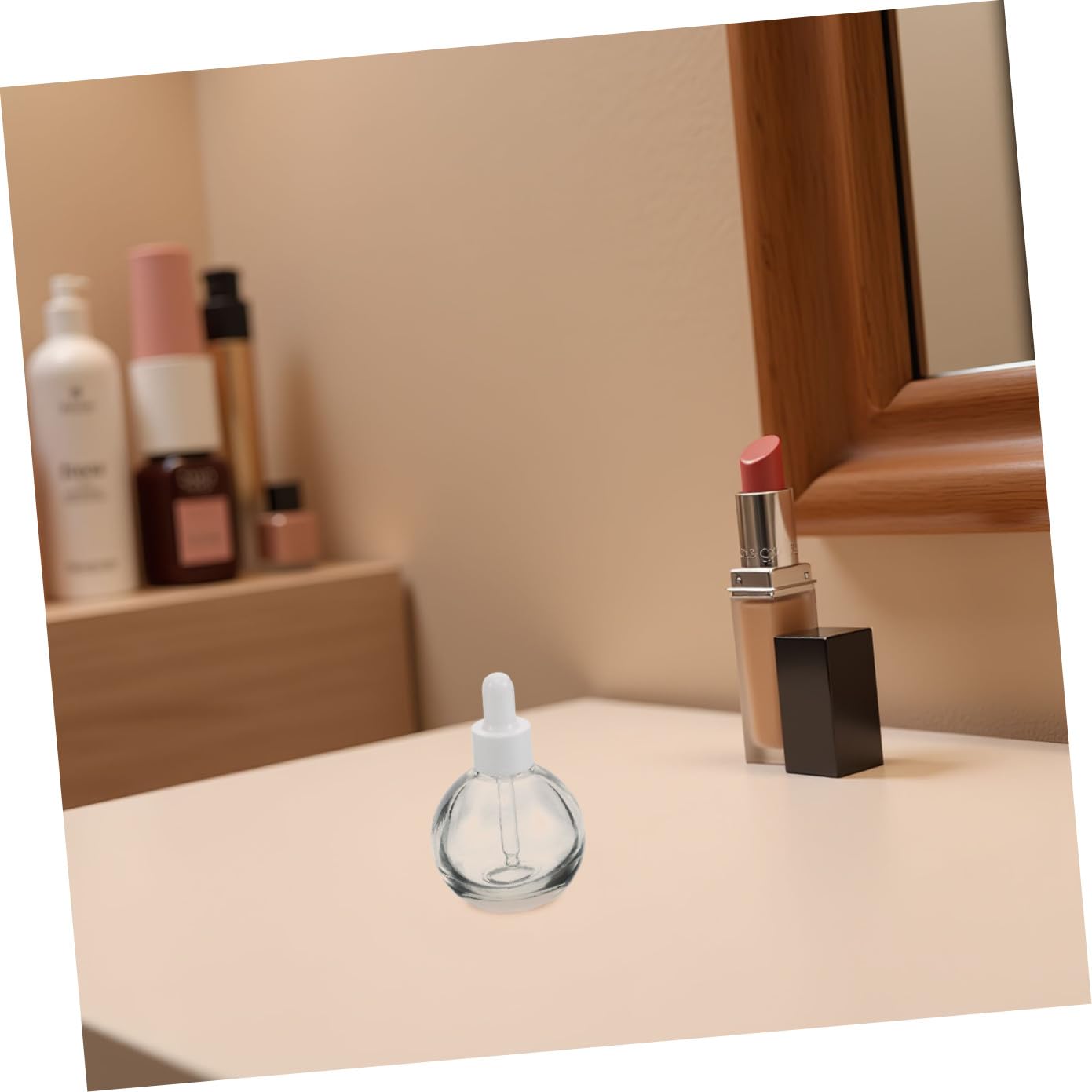 NOLITOY 12 Stück 30 ml Glastropfflaschen Kugelflaschen Transparent mit Pipette und Auslaufsicherem Verschlussring Nachfüllbare Probenfläschchen für Ätherische Öle Serum und Körperpflege