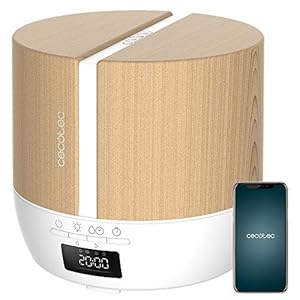 Cecotec PureAroma 550 Connected White Woody Aroma Diffuser. Capaciteit 500ml, LED Display, Luidspreker, Bluetooth-bediening, App, Timer 12 uur, 3 bedrijfsmodi, Dekking 30m2, V1705241