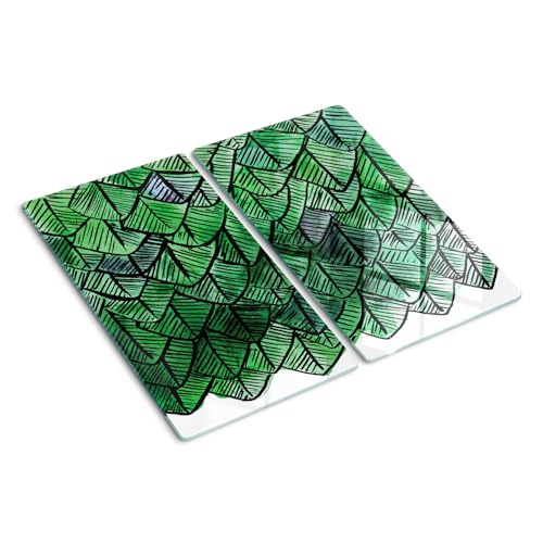 Planche à découper en verre haut de gamme avec bords polis et impression durable