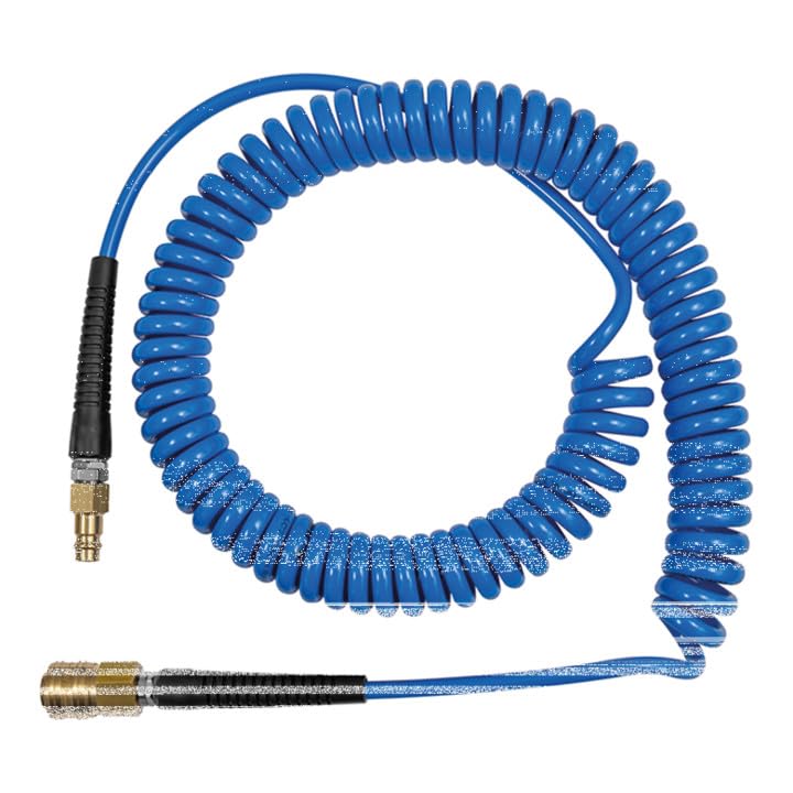 RIEGLER 158175-SP8600PUSK Spiralschlauch-Standardkupplung-Set, PU, Schlauch-ø 8x5, 6,0 m, 1Stk