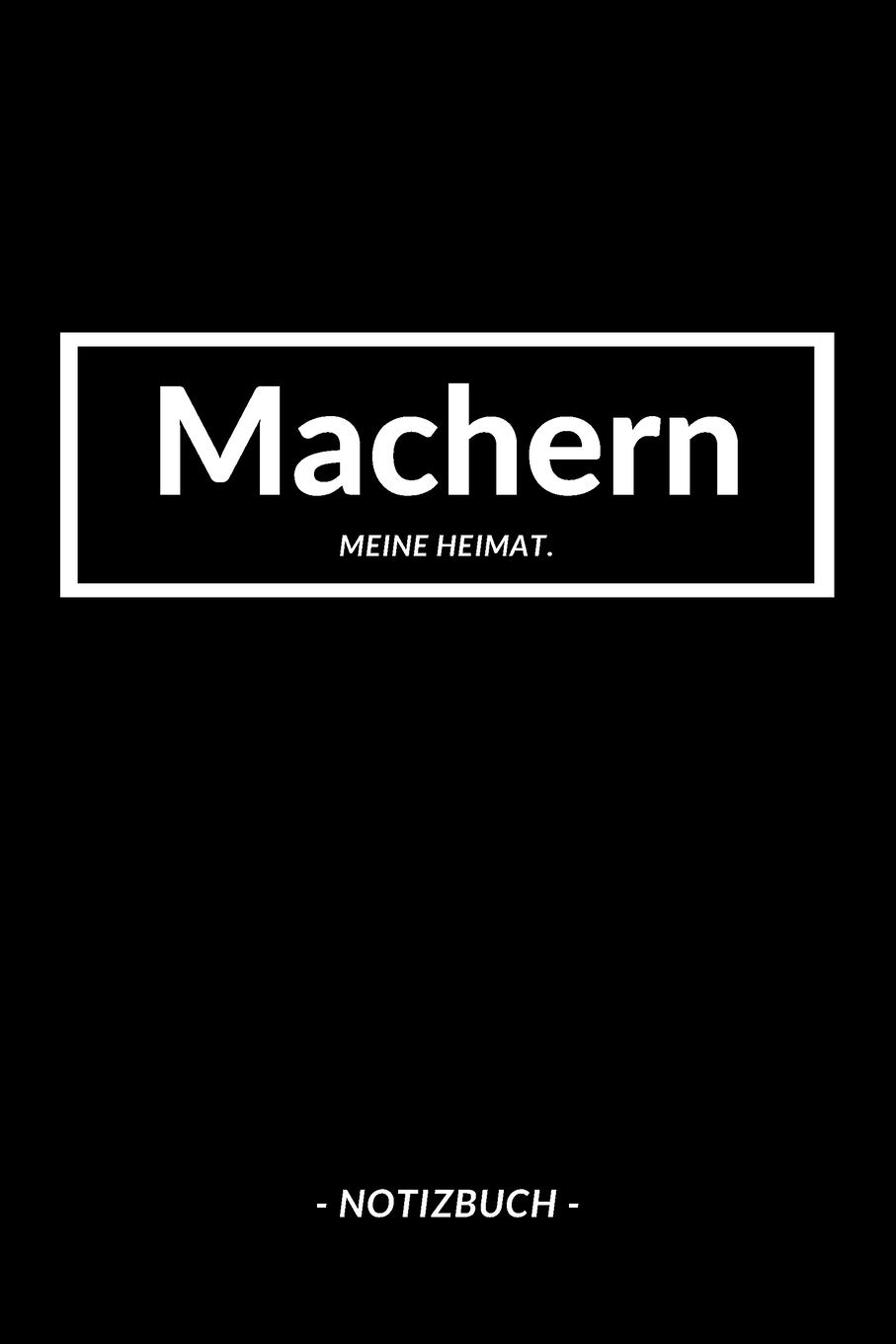 Machern: Notizbuch A5 mit 120 Seiten Punktraster | Dotted Notizblock, Journal, Notebook | Deine Stadt, Notizen, To Do's