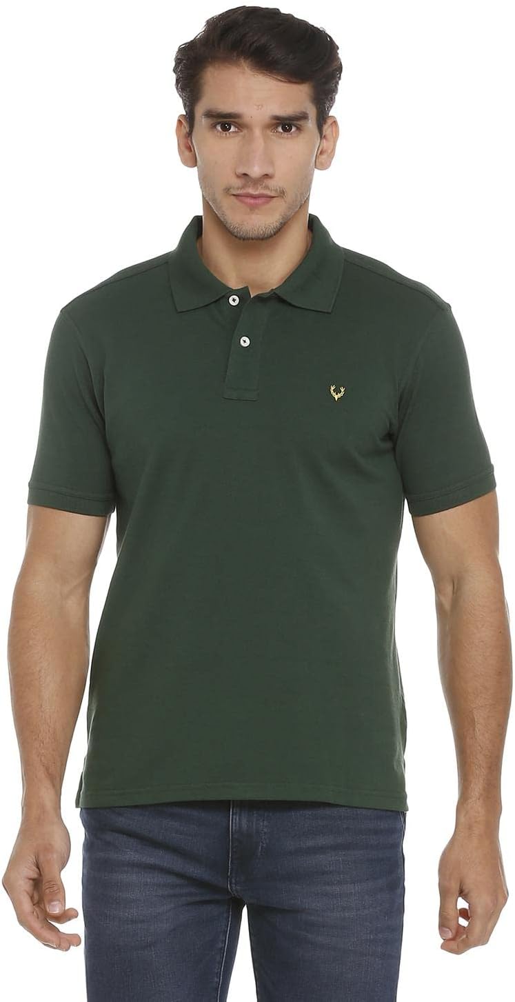 Men’s Polo T‑Shirt | Comfortable Rich Cotton Blend, Band Collar, Regular Fit | Stylish & Premium All Day Wear