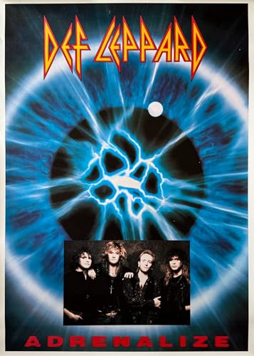 Affiche Def Leppard Adrenalize 1992 pour habiller un mur vide style rock