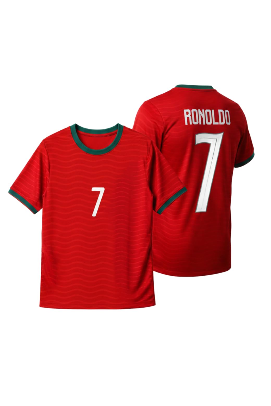 Portugal Ronoldo 7 Home Football Fan T-Shirt for Boys & Girls L7 | Suitable for kids, boys, girls, men, and women.-image-47