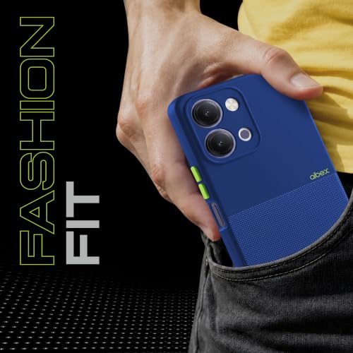 Image of AIBEX Premium Back Cover Case Compatible for Vivo Y21 5G / Vivo Y11 5G | Scratch & Drop Tested Shockproof Matte Texture Case with Soft Microfibre Lining Slim Fit Cover with Anti-Scratch Finish - Blue