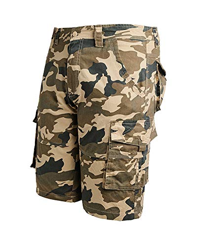 GUOCU Uomo Estate Casual Sciolto Multitasche