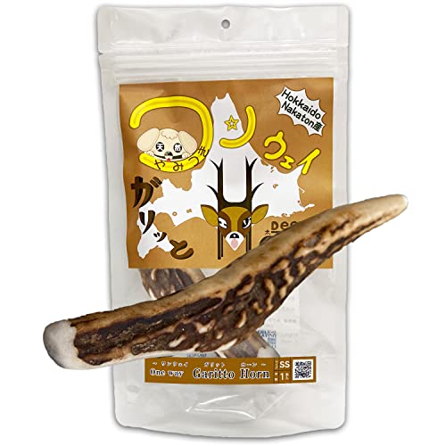 +One way 【長持ち】鹿の角 レギュラー SSサイズ(超小型犬用)鹿角 おやつ おもちゃ《ガリッと ホーン》 (1本入)