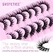 GVEFETIEE Fluffy Cat Eye Lashes - Faux Mink Wispy Strip Lashes, Black