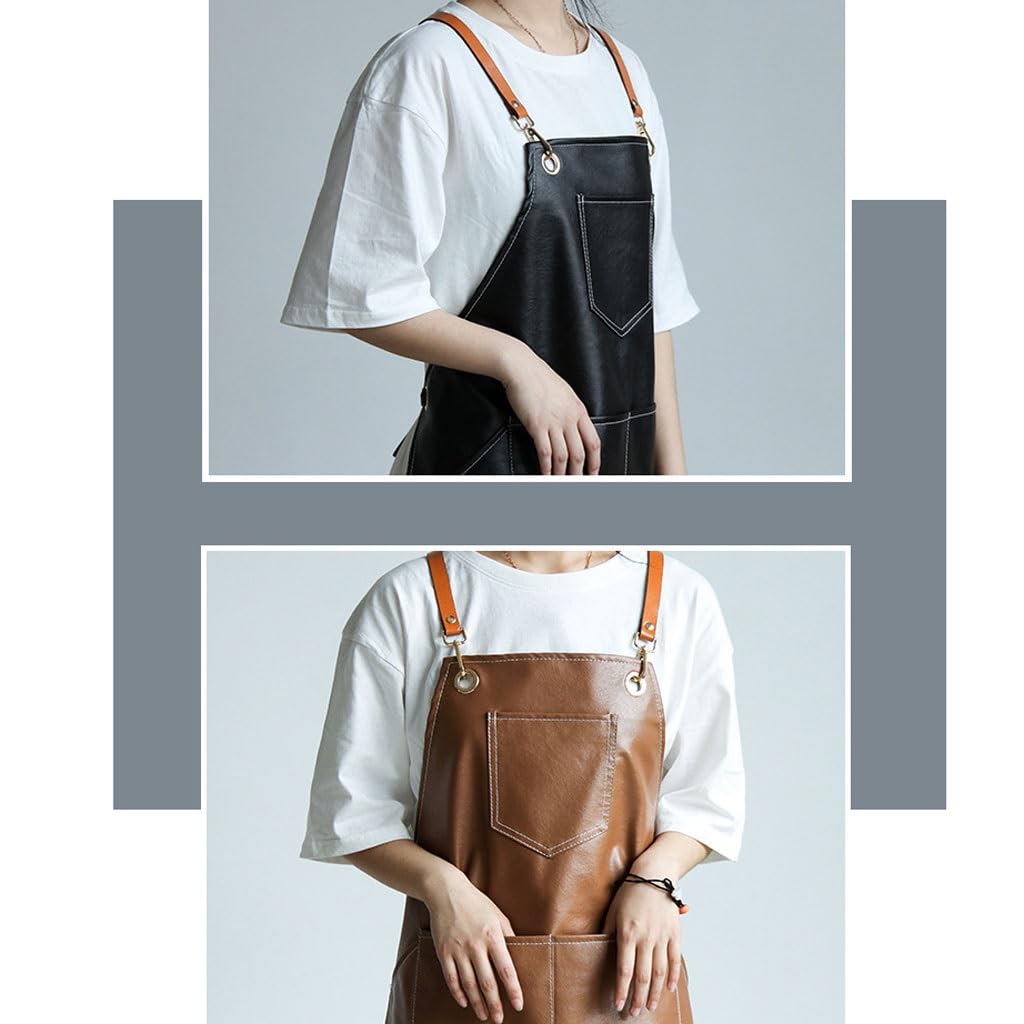 TEESONG Delantal de Chef Delantal hogar Cocina lavavajillas Ropa de Trabajo Restaurante Camarero Peluquero Delantal for manicura Ropa de Trabajo for Hombres y Mujeres Delantales para Hombres(B)