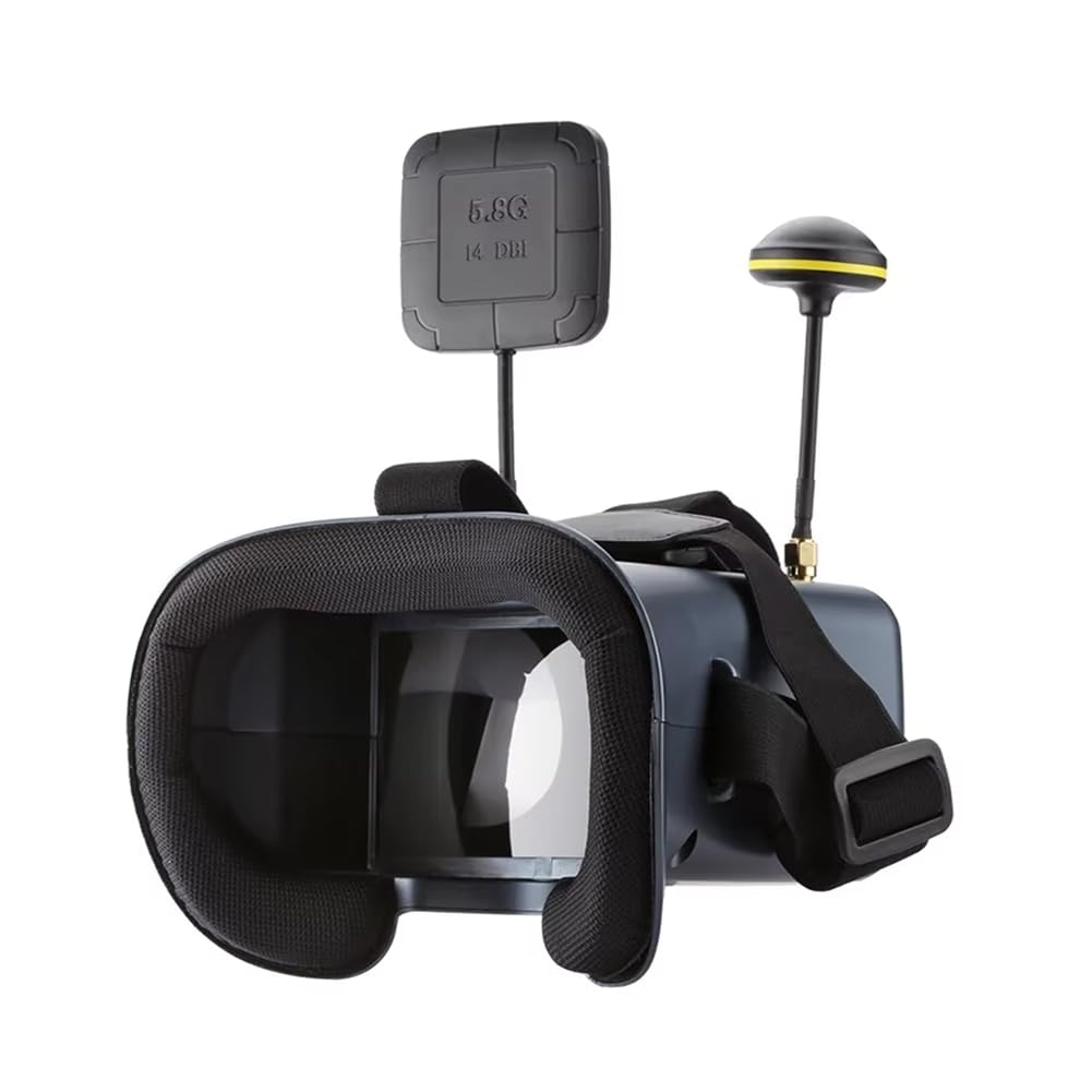 Ricevitore 5.8G 40CH Occhiali FPV da 4,3 Pollici con DVR, Banda da Gara con Ricerca Automatica per Drone FPV, Aeroplano RC Quadcopter
