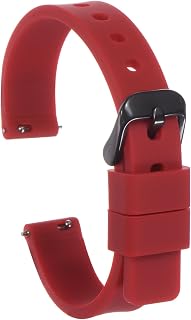 HARFINGTON Silicone Watch Band Quick Release Soft Rubber Replacement Watch Strap with Stainless Steel Buckle for Men Women