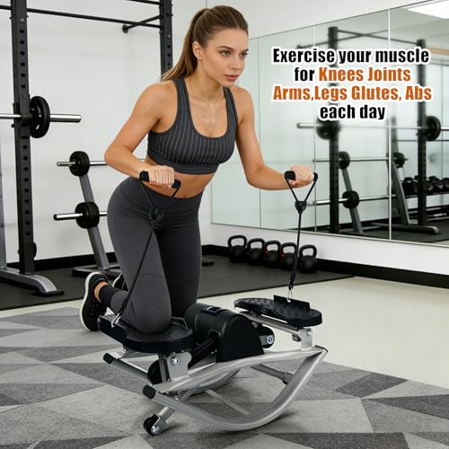 Image of Rock Stepper Side to Side,Rock Stepper,Rock Stepper Machine for Exercise at Home- with Digital Display,Fitness Stepper for Arms,Legs & Glutes,Rock Stepper for Home,Apartment and Office
