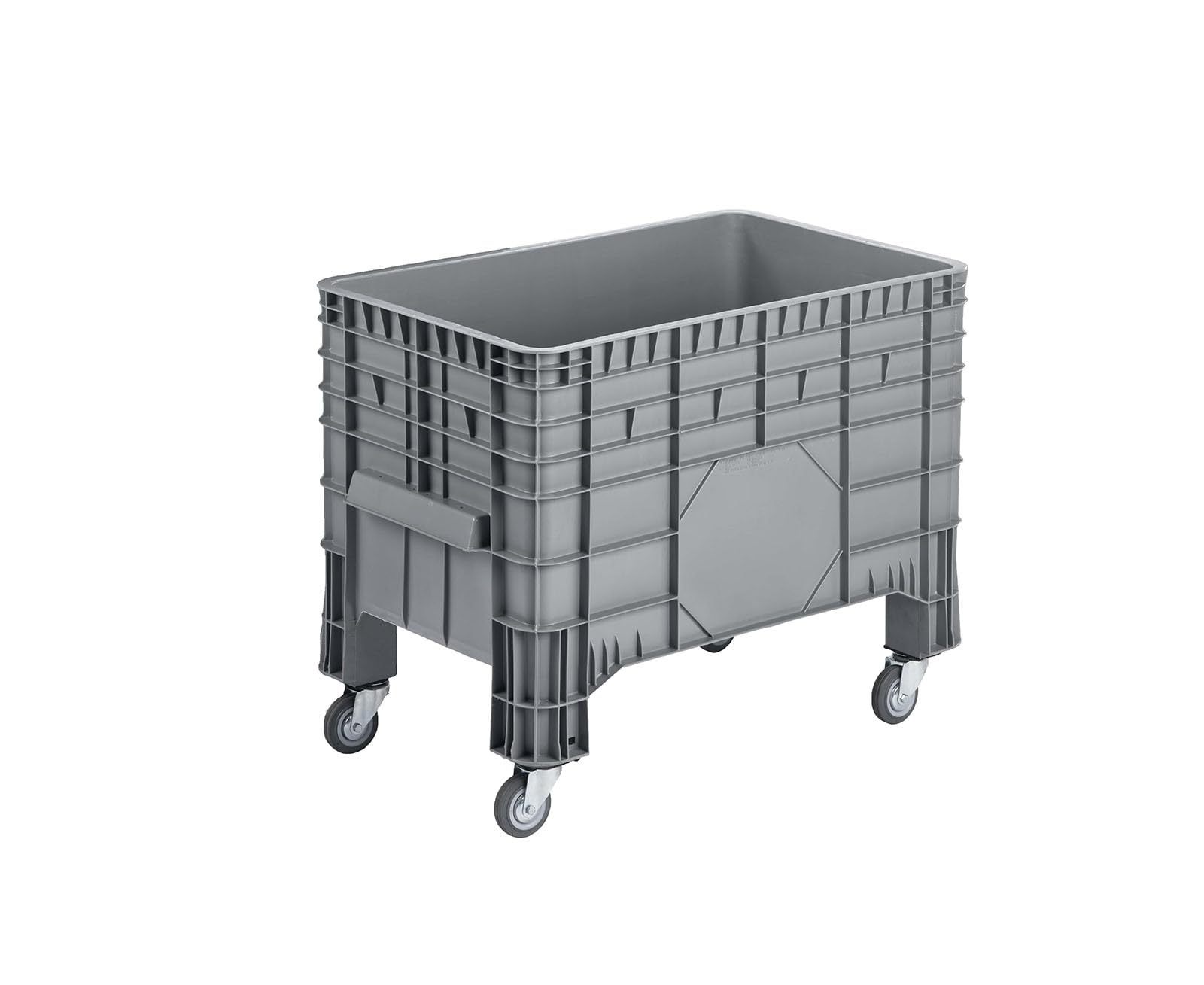 Großbehälter 1040x640x790 mm geschlossen mit 4 Lenkrollen