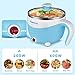 Topwit Ramen Pot, 1.5L Ramen Cooker, Portable Non-Stick Frying Pan, Cooking Pot for Pasta, Steak, BPA Free, Over-Heating & Boil Dry Protection, Green