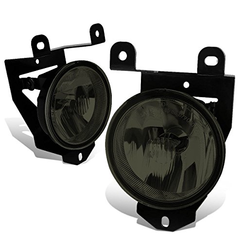 Auto Dynasty Fog lights Compatible with 1992-2007 Cadillac Escalade Sierra C3 Denali GMC Yukon 1500 Denali Pontiac Bonneville, Pair of OE Style Front Bumper Fog Light Lamp, Smoked Lens