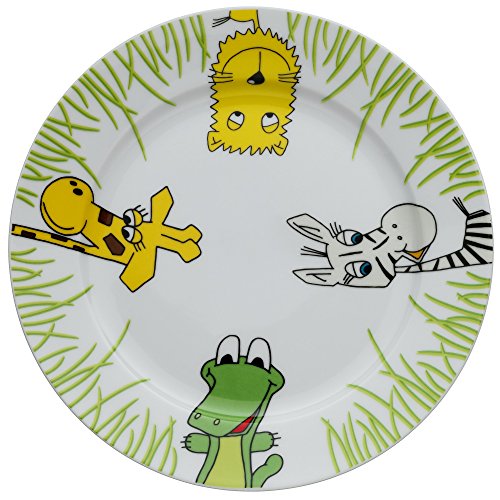 WMF Safari Kindergeschirr Kinderteller 19 cm, Porzellan,...
