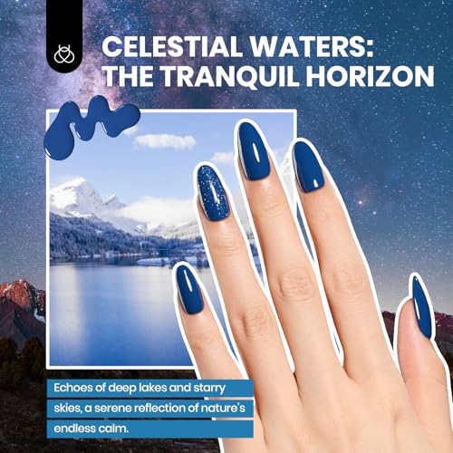 Image of Beetles Gel Nail Kit, Mystic Wonderland Gel Polish Set, 36 Colors Burgundy Brown Orange Red Polish Kit with Base Coat Glossy Matte & Glitter Top Coat Soak Off UV Led Nails Gifts for Women
