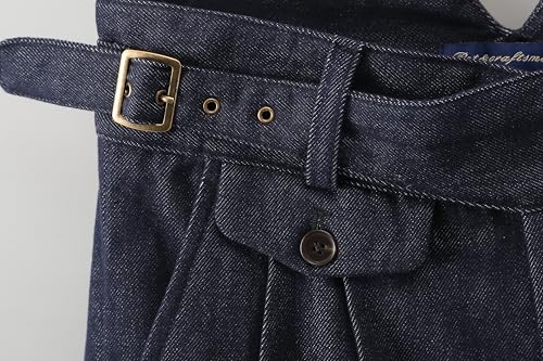 Autumn Models of Men's Goulger Retro Denim Tannin Pants in Slim Suit Pants Tibetan Nine-Minute Tapered3