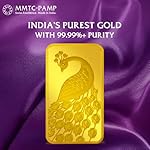 MMTC-PAMP-9999-Purity-10-gm-Peacock-Yellow-24K-Gold-Bar