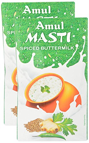 Image of Amul Butter Milk - Spiced, 1Litre (Pack of 2) Promo Pack (Liquid Form)