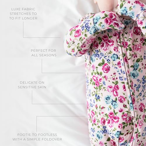 Image of Posh Peanut Convertible Baby Sleepers - Footless Baby Pajamas with 2 Way Zipper for Easy Diaper Changes
