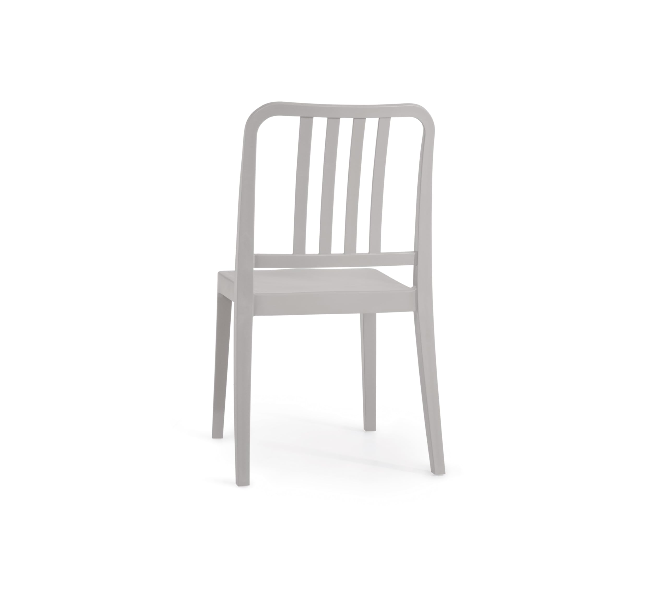 PAPATYA Varia-S 1er-Set Designer- Kunststoffstuhl, 200 kg belastbar, Gartenstuhl, wetterfester Balkonstuhl, Terrassenstuhl, Hotelstühle, Restaurantstühle, Stapelstuhl (Hellgrau)
