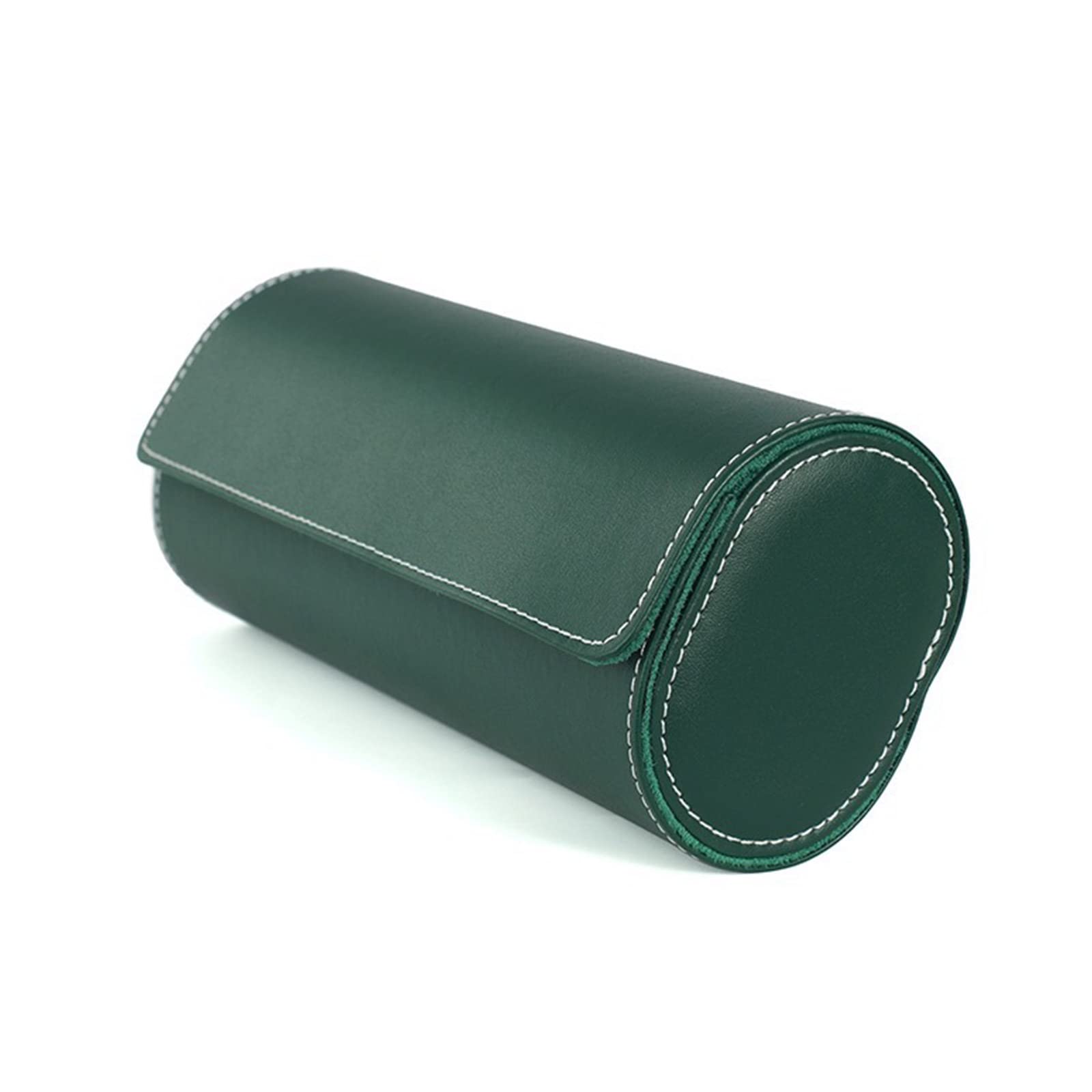 Handgefertigte Leder Uhrenrollenbox, Reise Uhrenrolle mit Samt Armbanduhrhalter, Ringen, Vitrinen für Männer und Erwachsene, Leder Reiseetuis für Männer