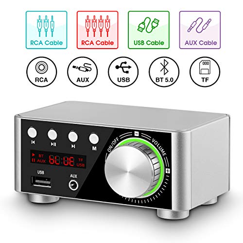 Nobsound 100W Mini Bluetooth 5.0 Power Amplifier Hi-Fi Stereo Class D Audio Amp