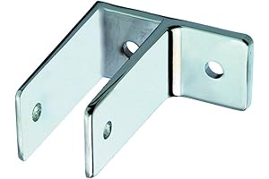 Harris Hardware TP1846-B One Ear Die Cast Zamac Chrome Plated Bathroom Stall Hardware Wall Bracket