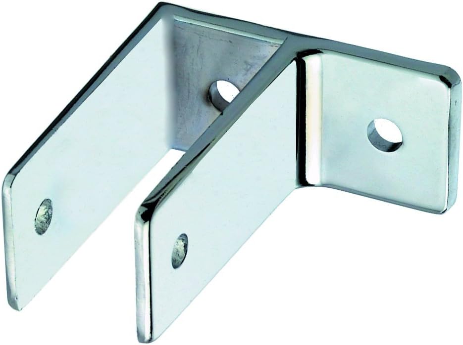 Harris Hardware TP1846‑B Cast Chrome Zamac 1 Ear Bracket for 1.25" Panel