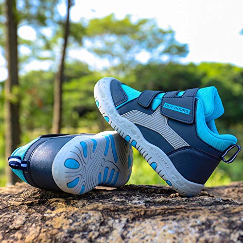 CERYTHRINA Kids Hiking Ankle Shoes Water Resistant Anti Collision Boots Athletic Outdoor Sneakers4