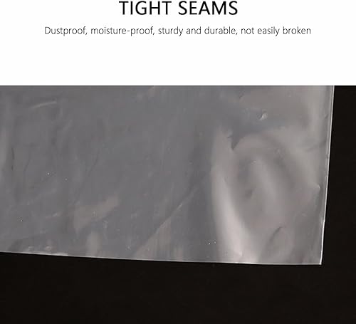 Miniatura 6 de Bolsas de limpieza en seco, 10 bolsas de limpieza en seco para ropa, hechas de material plástico transparente, adecuadas para colgar ropa y fundas