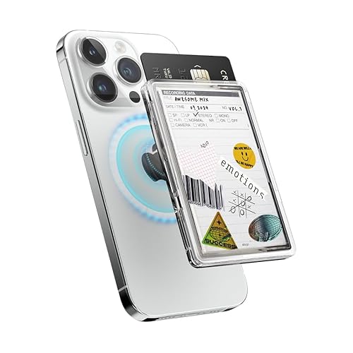 yelagoz MagSafe Ή J[hP[X J[h [ |Pbg ^  }OZ[t J[h }Olbg  J[hz_[ [ e iPhone X}z X}[gtH Ή ] MAGNETIC CLEAR CARD POCKET