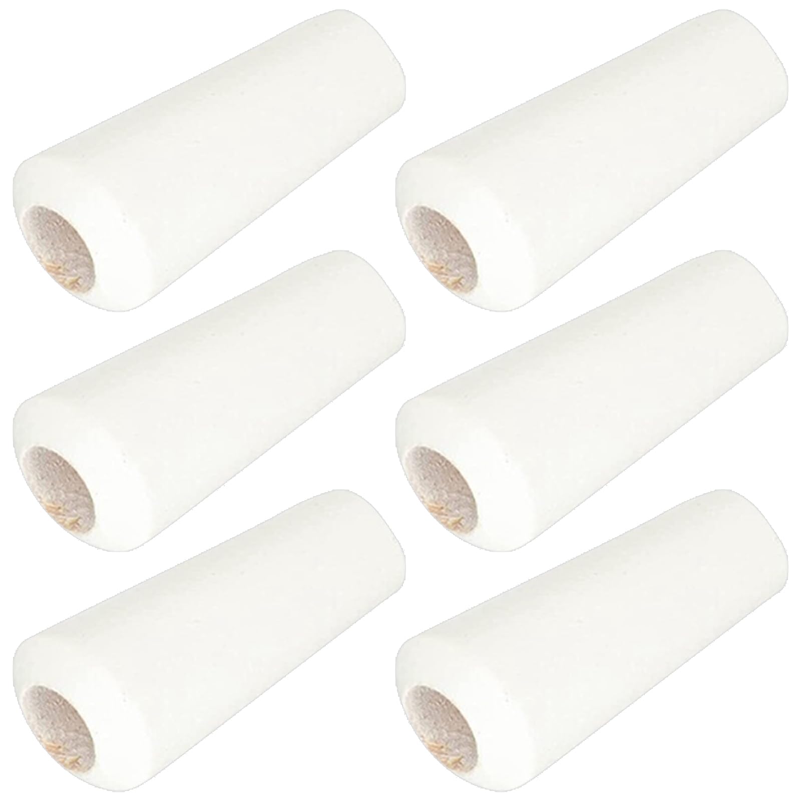 6Pack Blind Pull Cord Ends Window Wood Safety Knobs Repair Replacement Parts Wooden Hanging Ball Small Pendants Drops Connectors Accessories for Bathroom Blinds Light and Shades Decoration,White