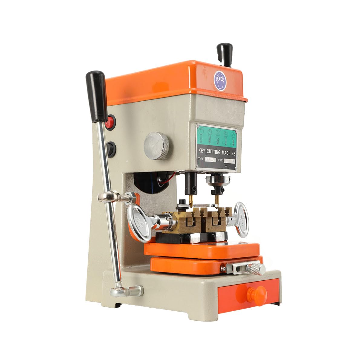 Máquina cortadora de llaves 150W, Horizontal y Vertical Máquina Copiadora de Llaves, Doble Función Fresado, Máquina Duplicadora de Llaves para Cilindro, Cruciformes, Serpentina