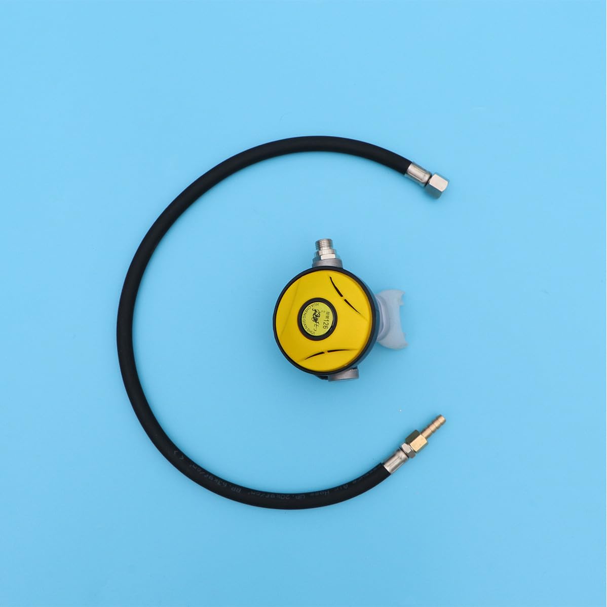 Secondario da Immersione in Silicone Giallo, Leggero | Uso Professionale e Ricreativo, senza Odore, Anti Affaticamento Masseter
