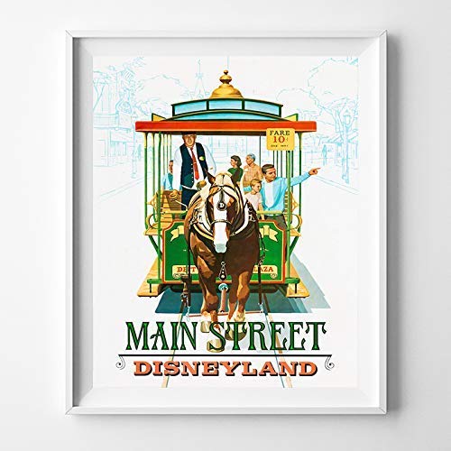 Disneyland Main Street Wall Art Poster Home Decor Print