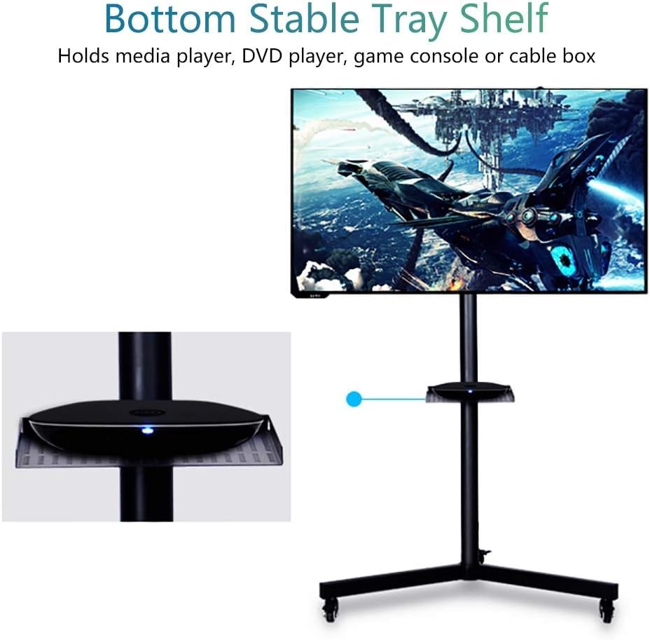 Soporte rodante móvil para TV con ruedas miniatura 3