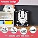 BABY JOY 4-in-1 Baby Walker, Foldable Activity Walker with Adjustable Height & Speed, Music, Lights, Anti-Rollover, Toddler Push Walker, Baby Walker with Wheels for Boys Girls 6-18 Months (White)