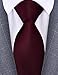 Branduce Maroon Tie for Wedding Men Business Premium Solid Silk Fashion Necktie (TA02-27)