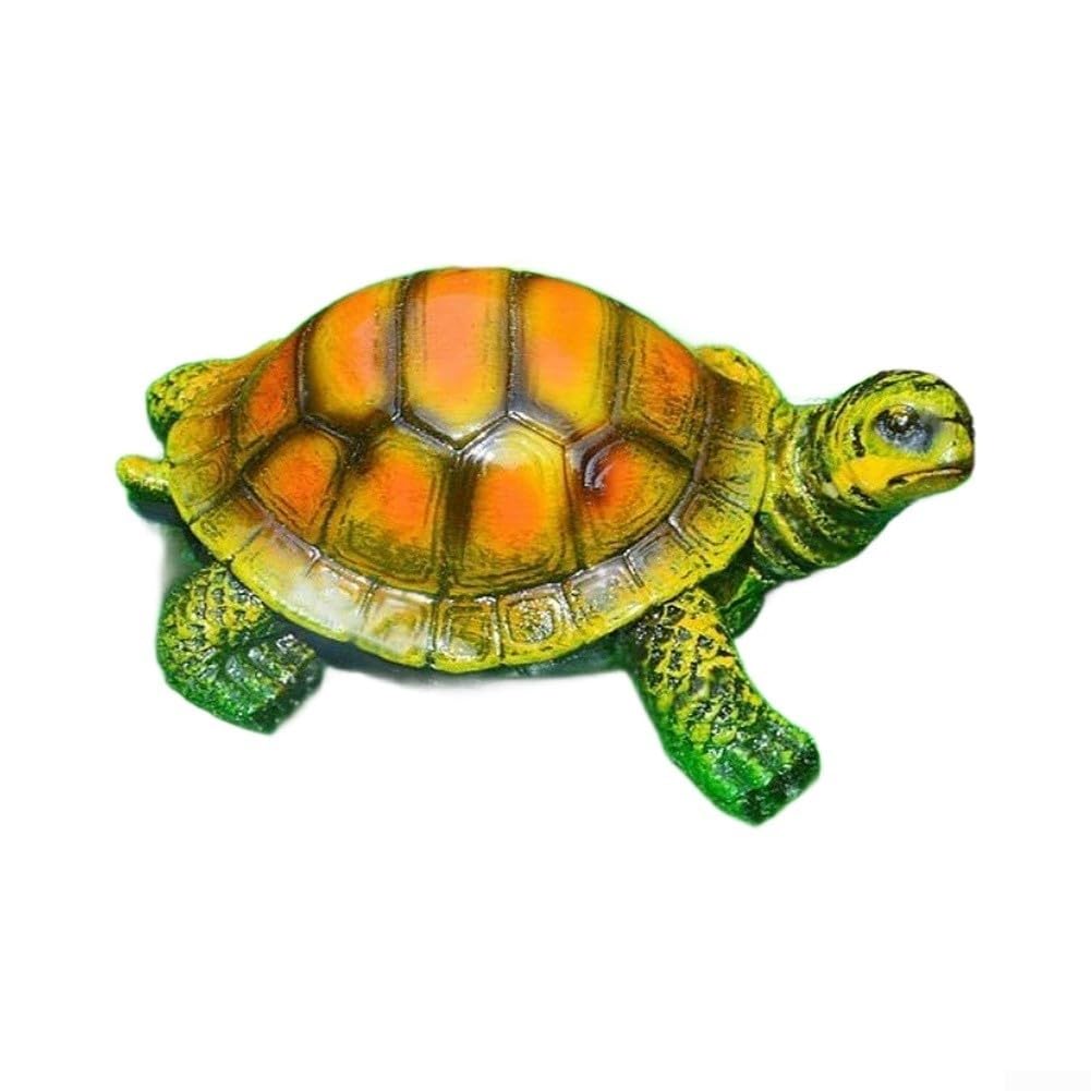 para fuente Flotante Tortuga Hoja Resina 16,5cm para decoración(A)