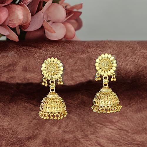 Image of JFL - Jewellery for Less Gold Plated Copper Earrings For Women