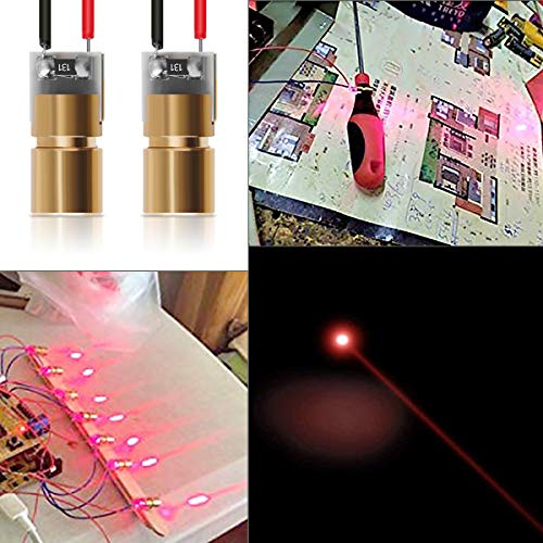 image for MakerFocus 20pcs 5V 650nm 5mW Red Dot Laser Head Red Laser Diode Laser