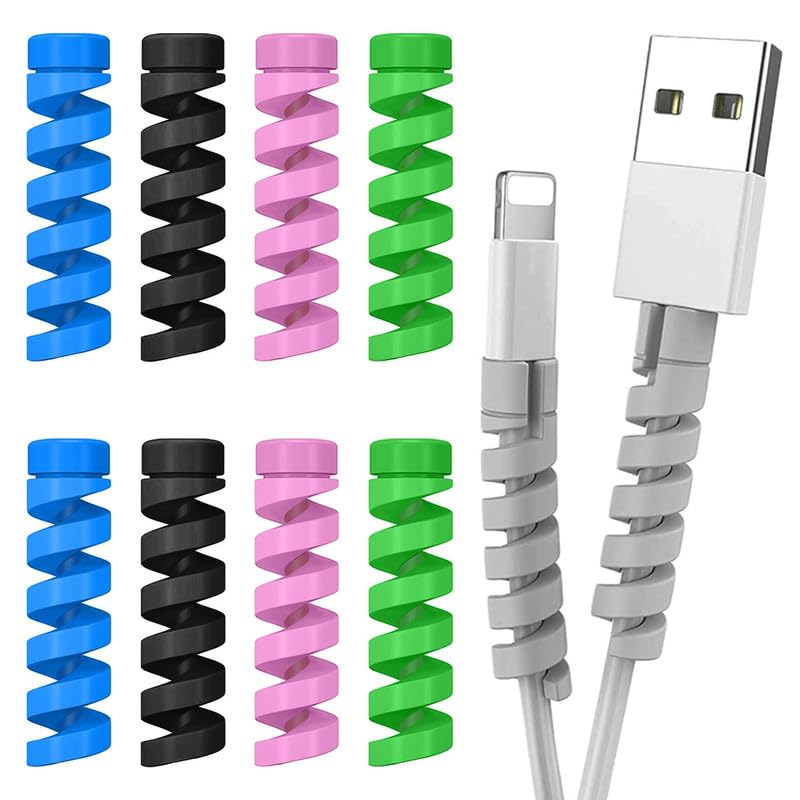 Spiral Cable Protector for Nokia Lumia 900 USB Saver Charging Cord Protective Wire Protector Lightweight Durable Flexible Wire Winder Universal Cable Cover (4 Pieces, SE.U2)-image-18