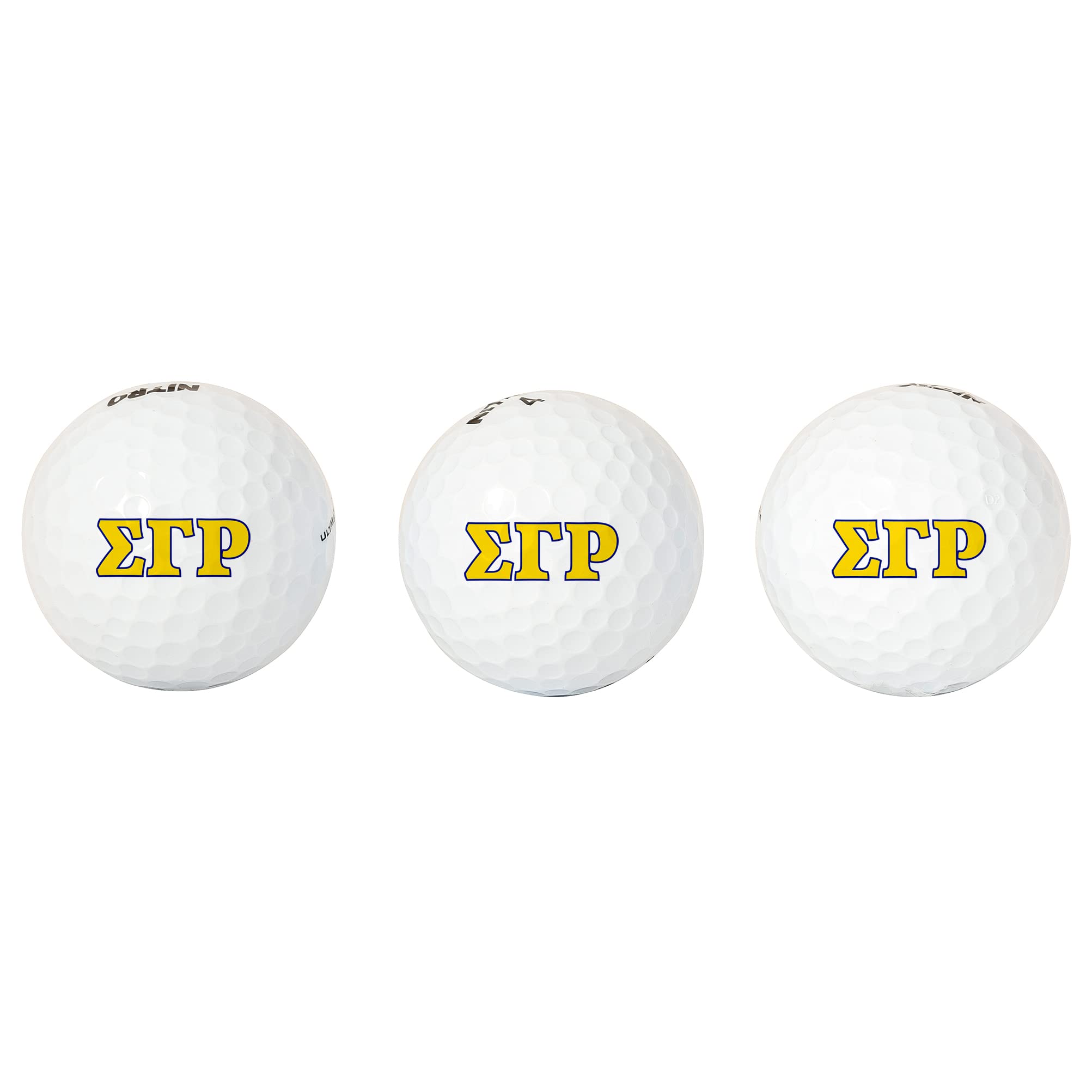 Desert Cactus Sigma Gamma Rho Golf Balls 3 Pack Full Color Golf Ball (Letter)