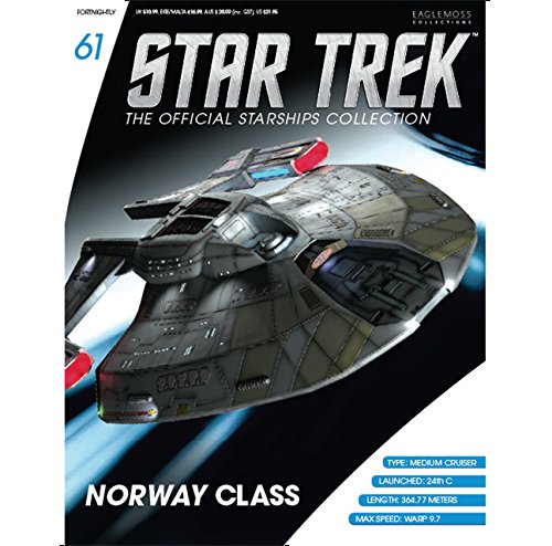 Sammlung von Raumschiffen Star Trek Starships Collection Nº 61 Norway Class (USS Budapest)