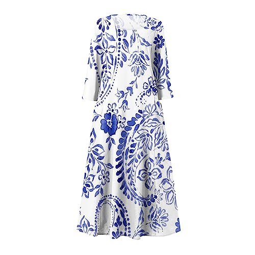 HXHYQKP-34-Length-Sleeve-Plus-Size-Dresses-for-Curvy-Fall-Dresses-for-Women-2024-Cotton-Linen-Dress-Pocket-Dress