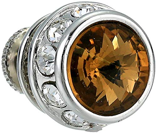 Stacy Adams Men's Tie Tac, Silver-topaz, No Size