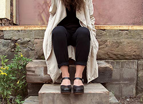 Image of Sandgrens Handmade Swedish Wood Clogs for Women, High Heel Sandal | Victoria