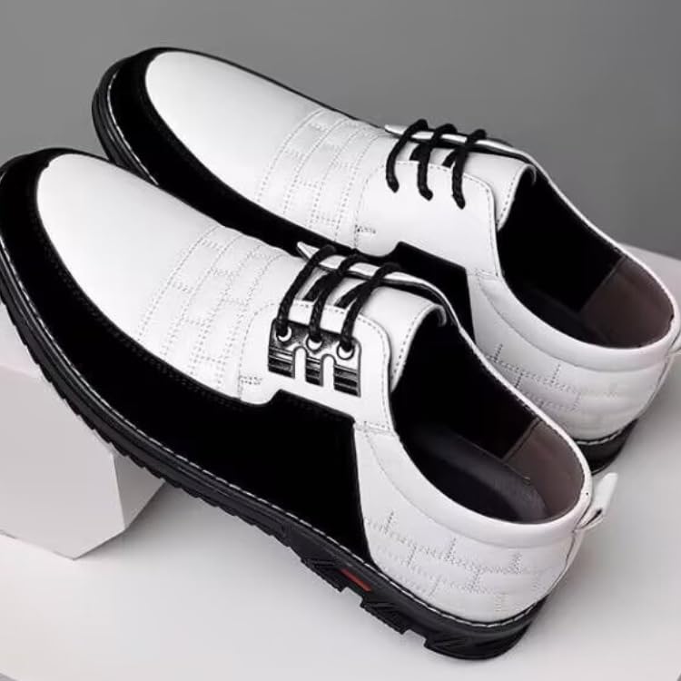 Mens Dress Shoes Fashion Casual Business Oxford Lace-up Walk Loafers Flats Shoes for Male Business Work Office Dress3
